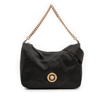Versace Pre-owned Versace Nylon Tribute La Medusa Chain Satchel Ladies 1IA7B00TRCF00CRF