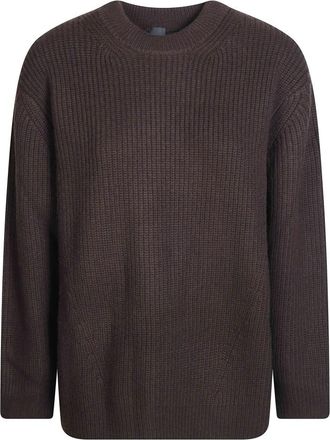 Pinko Round-neck Truien - Dames - Ronde hals truien - Bruin - M - Truien & Vesten