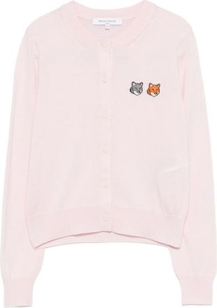 Maison Kitsun&eacute; Fox-embroidered Cardigan