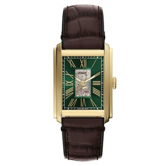 Fossil Mens Carraway Green Dial Watch