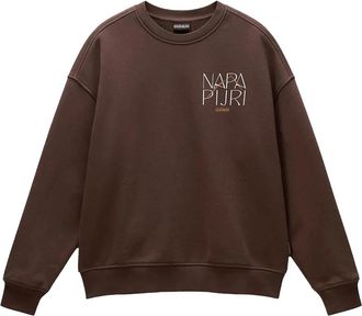 Napapijri Rhin Sweatshirt - Dames - Sweatshirts - Bruin - XS - Katoen - Hoodies & sweatvesten