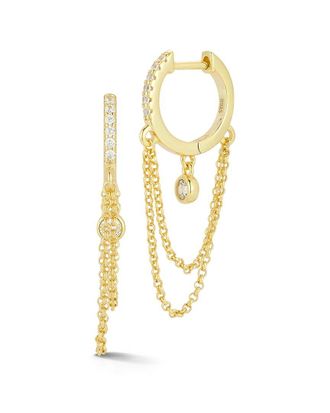 Glaze Jewelry 14K Over Silver Cz Earrings