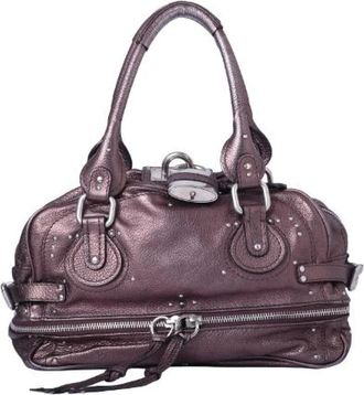 Chlo&eacute; Pre-owned Paddington Satchel - Dames - Vintage Handtas - Bruin - ONE Size - Leer - Vintage
