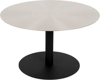 Zuiver Mesa de centro de acero satinado D60cm
