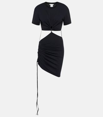 Nensi Dojaka Cutout cotton jersey T-shirt dress