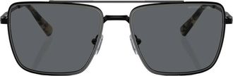 Michael Kors Blue Ridge Dark Grey Navigator Mens Sunglasses MK1154 100587 58