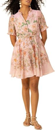 Hale Bob Silk & Linen-Blend Haley Mini Dress