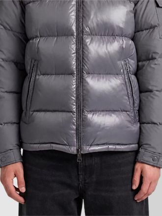 Moncler short hooded quilted down jacket