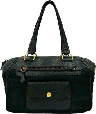 Prada Pre-owned Handbags, female, Black, Size: ONE SIZE Pre-owned Vintage Nylon Handbag