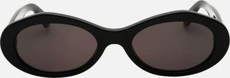 Off-white Womens Off-White Edison Black Oval Sunglasses - Size: ONE size