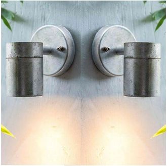 Garden Trading 2x Garden Trading St Ives Down Spot Nautical Mains Garden Wall Light Steel