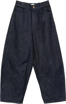 Alysi Jeans, Dames, Blauw, W26, Wide Jeans