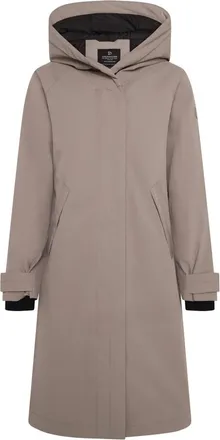 Didriksons 1913 Noelia Parka Long - Dames - Parka Jassen - Bruin - XS - Jassen