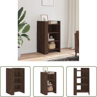 vidaXL Credenza marrone - Credenza Rovere Marrone 45x35x75 cm in Legno Multistrato