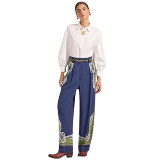 La DoubleJ Mujer, Pantalones, Azul, Talla: L