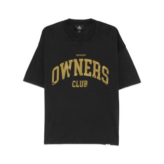 Represent T-Shirts, male, Black, XL, Logo Crew Neck T-Shirt