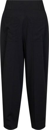 Toteme Womens Trousers Balloon Black Viscose-Wool