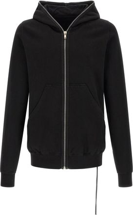Rick Owens Black Regular Zip Up Hoodie