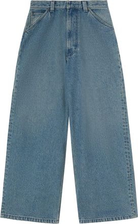 AMBUSH wide-leg jeans - women - Cotton/Cotton/Polyester - 25 - Blue