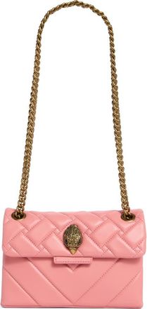 Kurt Geiger Mini Kensington Quilted Leather Shoulder Bag in Pink at Nordstrom Rack