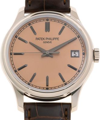 Patek Philippe Calatrava Salmon Dial Automatic Mens Watch 5227G-015