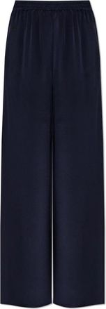 Max Mara Volonta Zijden Broek - Dames - Wijde Broeken - Blauw - M - Satijn - Broeken