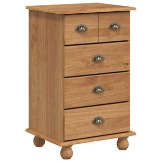 Berkfield Home Chest of Drawers ASKIMHoney Brown 45.8x40x79 cm Solid Wood Pine