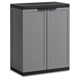 Keter Armario Bajo Gris Negro 68x39x85h Cm. Alegre