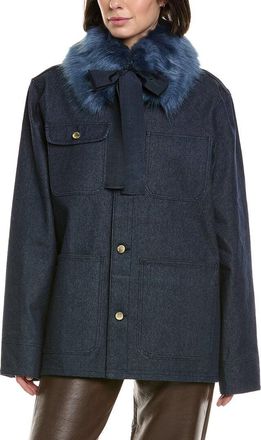 Cynthia Rowley Detachable Collar Jacket