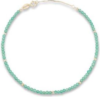 Ember Fine Jewelry Beaded Bracelet in Gold /Green at Nordstrom Rack