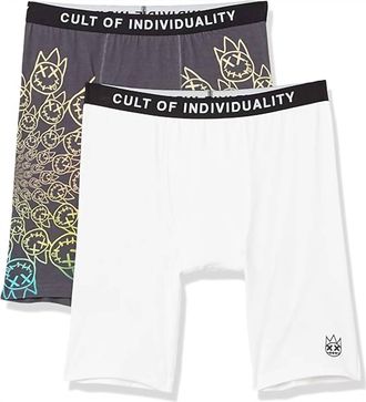 Cult of Individuality Mens 2 Pack Underwear In White