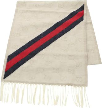Gucci Sciarpa in lana con motivo GG anni 2020 - Toni neutri