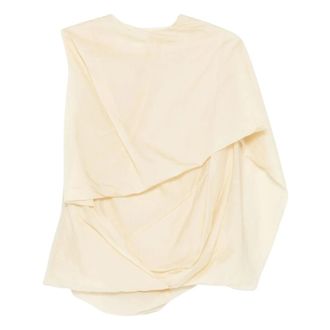 Entire studios Top con Drappeggio Laterale - - Tops - Donna - Beige - S