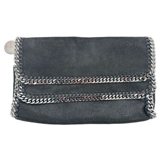 Stella McCartney Stella McCartney Falabella Clutch Bag in Zwart Shaggy Deer