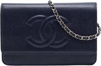 Chanel Pre-owned Wallet on Chain - - Pre-owned - Donna - Blu - ONE SIZE