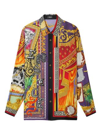 Versace Camicia con bottoni - Viola