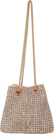 Berness Rhinestone Bucket Bag in Gold at Nordstrom Rack