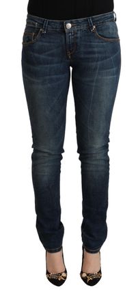 Acht Washed Cotton Slim Fit Low Waist Womens Jeans
