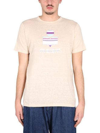 Isabel Marant Beige Graphic T-Shirt