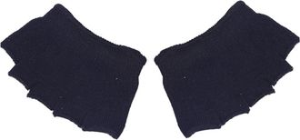 Heallily 4 Pair Peep Toe Socks for Women Black Cotton Forefoot Support Pad Elastic Breathable Half Socks Yoga Fitness No-show Five Toe