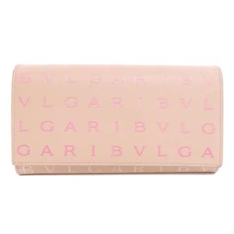 Bulgari Pre-owned Wallets, female, Pink, Size: ONE SIZE Pre-owned Leather wallets