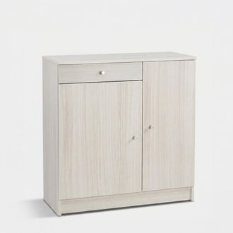 Decorspace Armario Multiusos Ahorraespacio Utility Con 2 Puertas Y 1 Caj&oacute;n - Natural