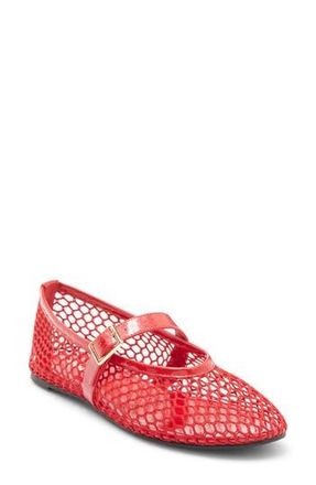 Abound Amari Mesh Ballet Flat in Red Tomato at Nordstrom Rack, Size 6.5