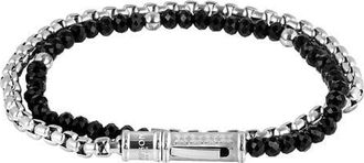 Thompson Black Agate Double Wrap Bracelet at Nordstrom, Size Medium