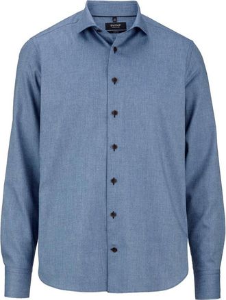 Olymp Olymp, Heren, Overhemden, Blauw, Maat: 5XL