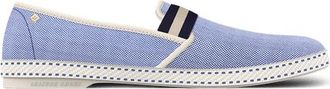 Rivieras Shoes Canvas Oxford Loafer with Striped Elastic Band in Navy at Nordstrom, Size 36