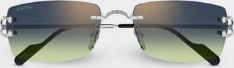 Cartier Men & apos;s CT0550S-008 Metal Rectangle Sunglasses
