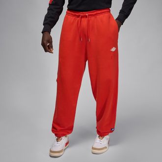 Nike Jordan Mens Jordan Rare Air Fleece Pants in Red | IB2999-673