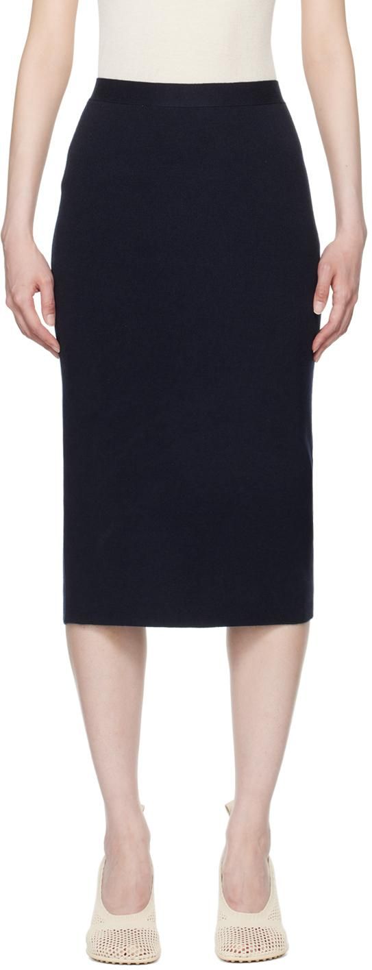 ワンピース BOTTEGA VENETA Women Mid Skirts 773543V3O30 1000 black Bottega Veneta Gathered Midi Skirt w/ Flare Waistband