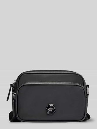 HUGO BOSS Umh&auml;ngetasche aus glattem Twill Modell B_ICON in Black, Gr&ouml;&szlig;e 1
